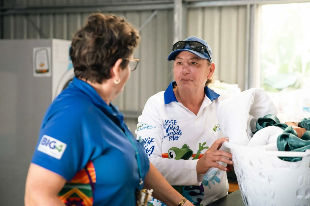 Inclusive Employment Australia client receiving help