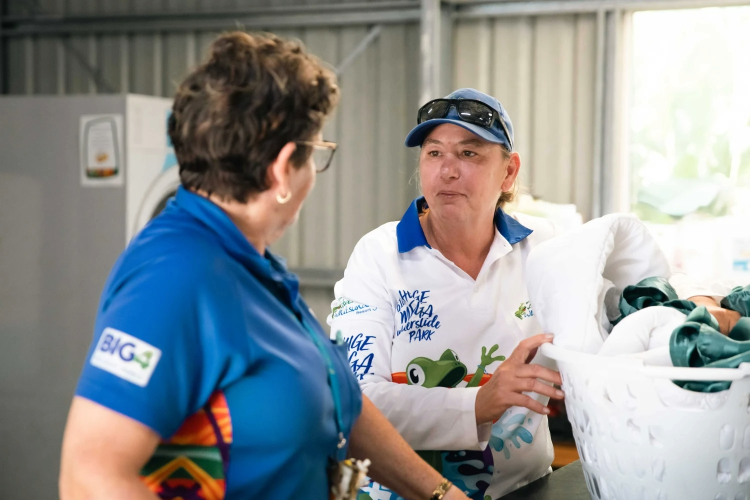 Inclusive Employment Australia client receiving help