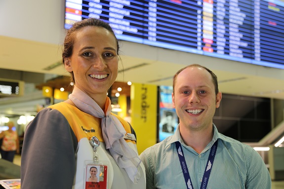 Aerocare Customer Service Agent Donna with Aerocare Recruitment and Training Coordinator Daniel 