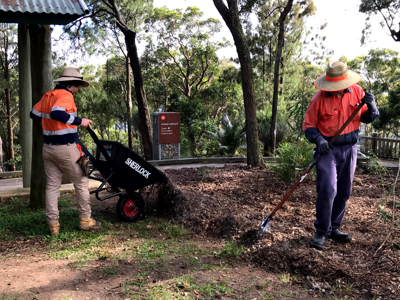 MAX customers work hard with gardening equipment