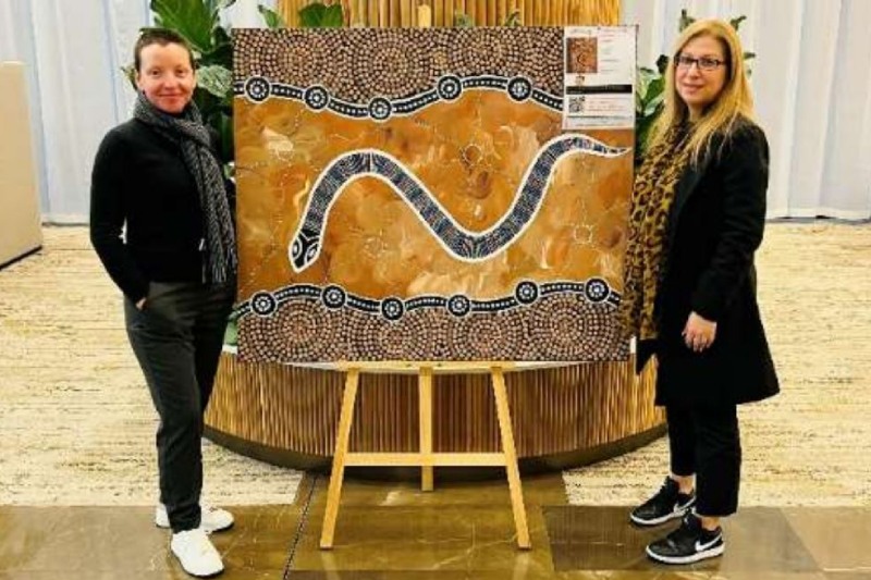 MAX staff attend an Indigenous art display during National Reconciliation Week 2024 