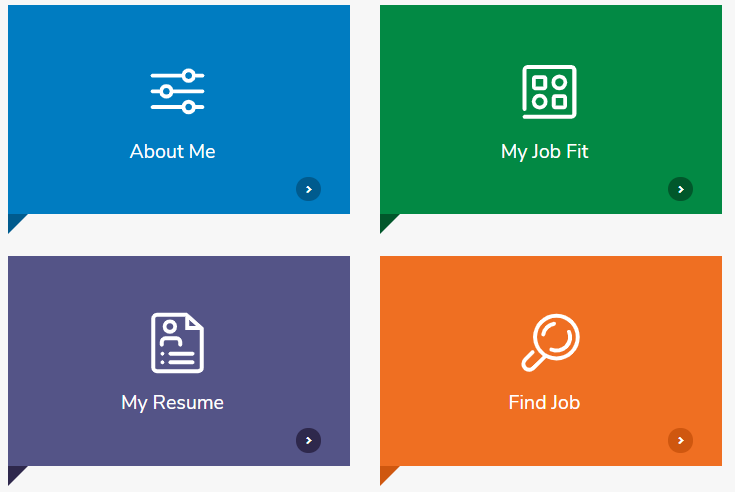 MAXConnect functions - About Me, My Job Fit, My Resume, Find Job